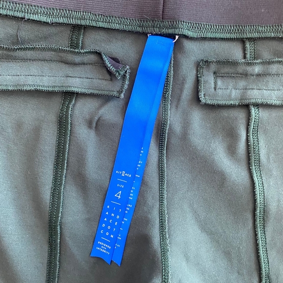 Kit and Ace High Waist Green Leggings 4 - Picture 5 of 12